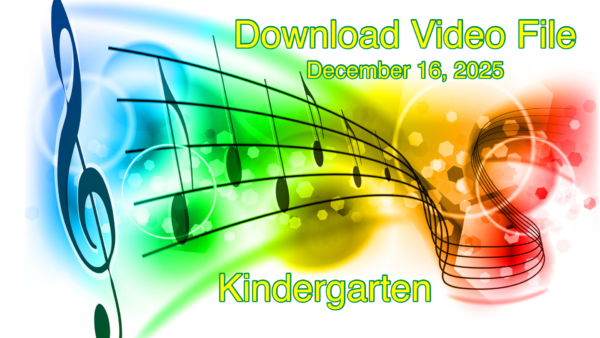Download File - Kindergarten Music Program (2025)